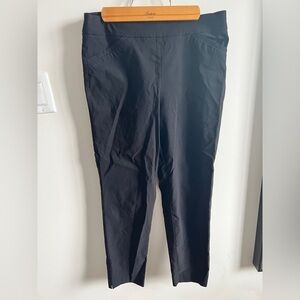 Counterparts Womens Pull on Black Classic Work Office Slim Fit Pants Size 8